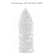 7ft. Pre-Lit White Carson Artificial Pine Christmas Tree, Clear Lights